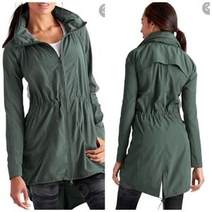 Athleta Olive Green Drippity Drop Rain Jacket size XS